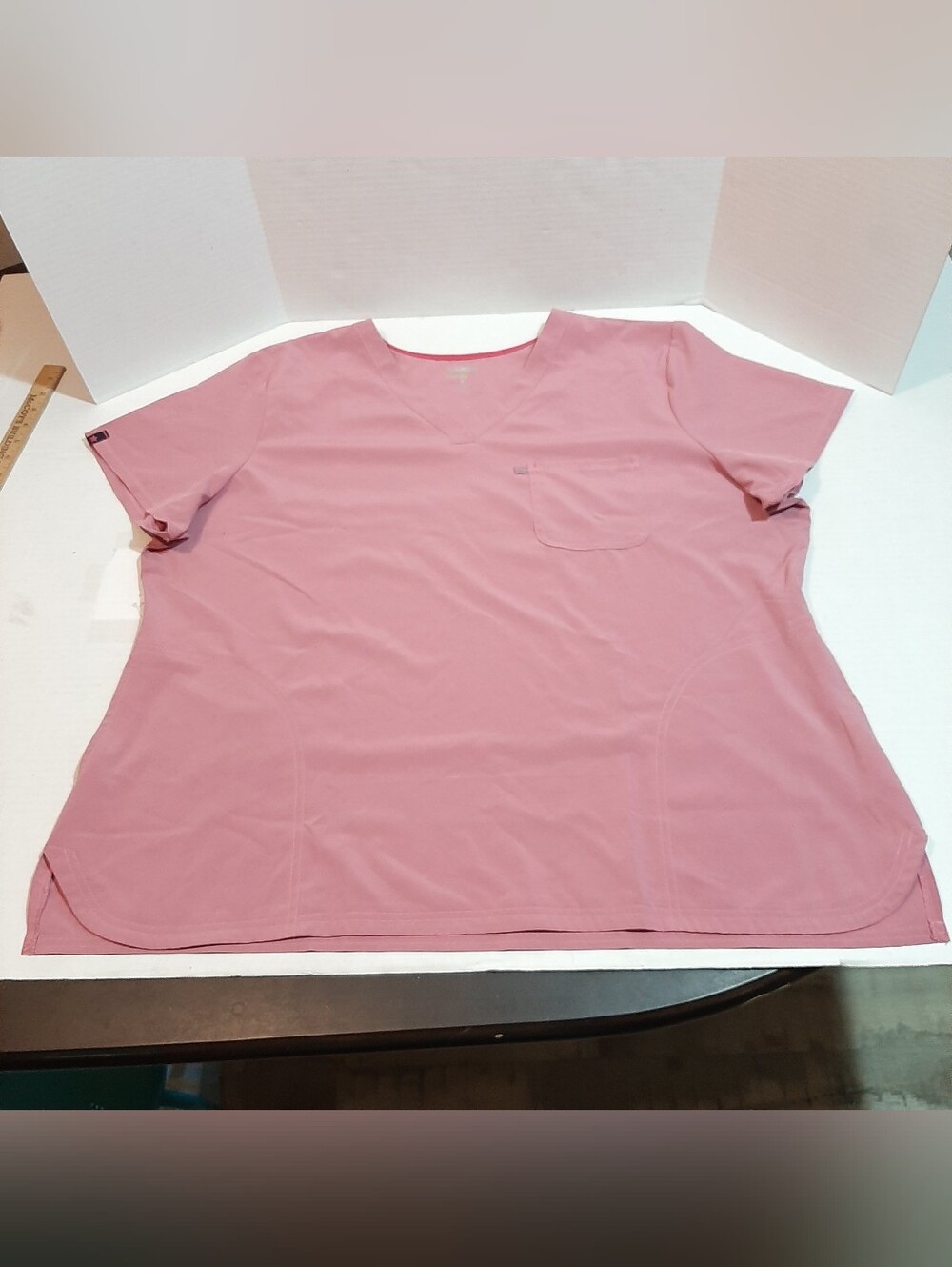 Scrubstar Womens 3XL Pink (Orchid Bliss) V Neck Scrub Top Ethical Fabric